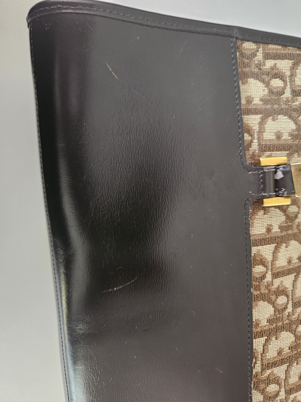 DIOR- Vintage Trotter Shoulder Bag - Picture 6 of 14